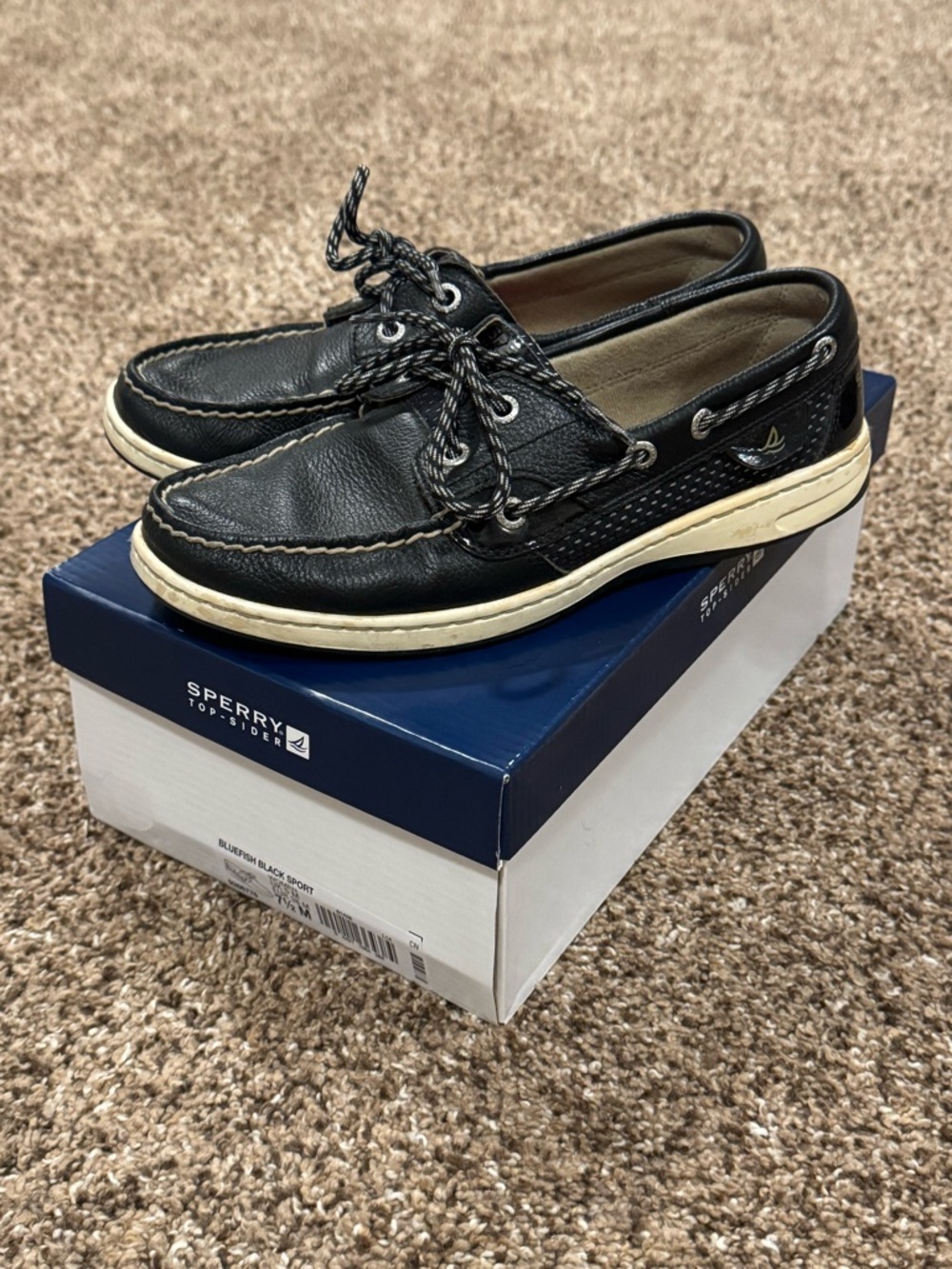 Sperry Top Sider 9266776 Leather Slip On Shoes Size 7.5